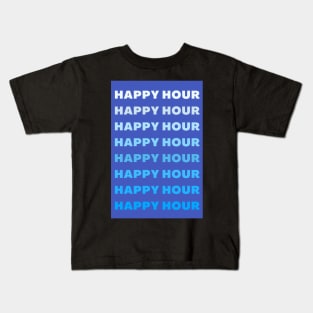 Blue Happy Hour Kids T-Shirt